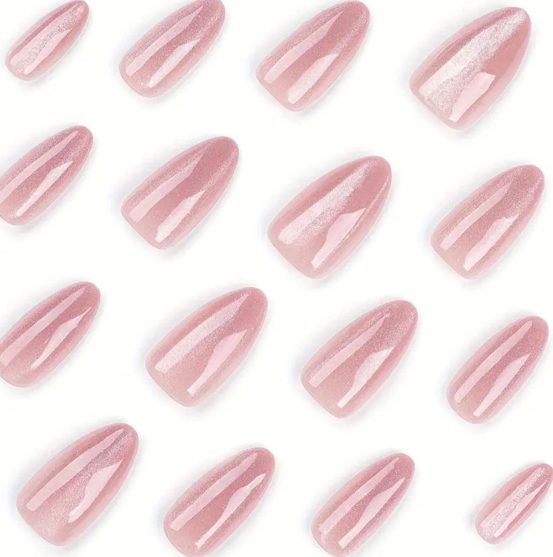 Nude Galaxy Cat Eye Nail Set