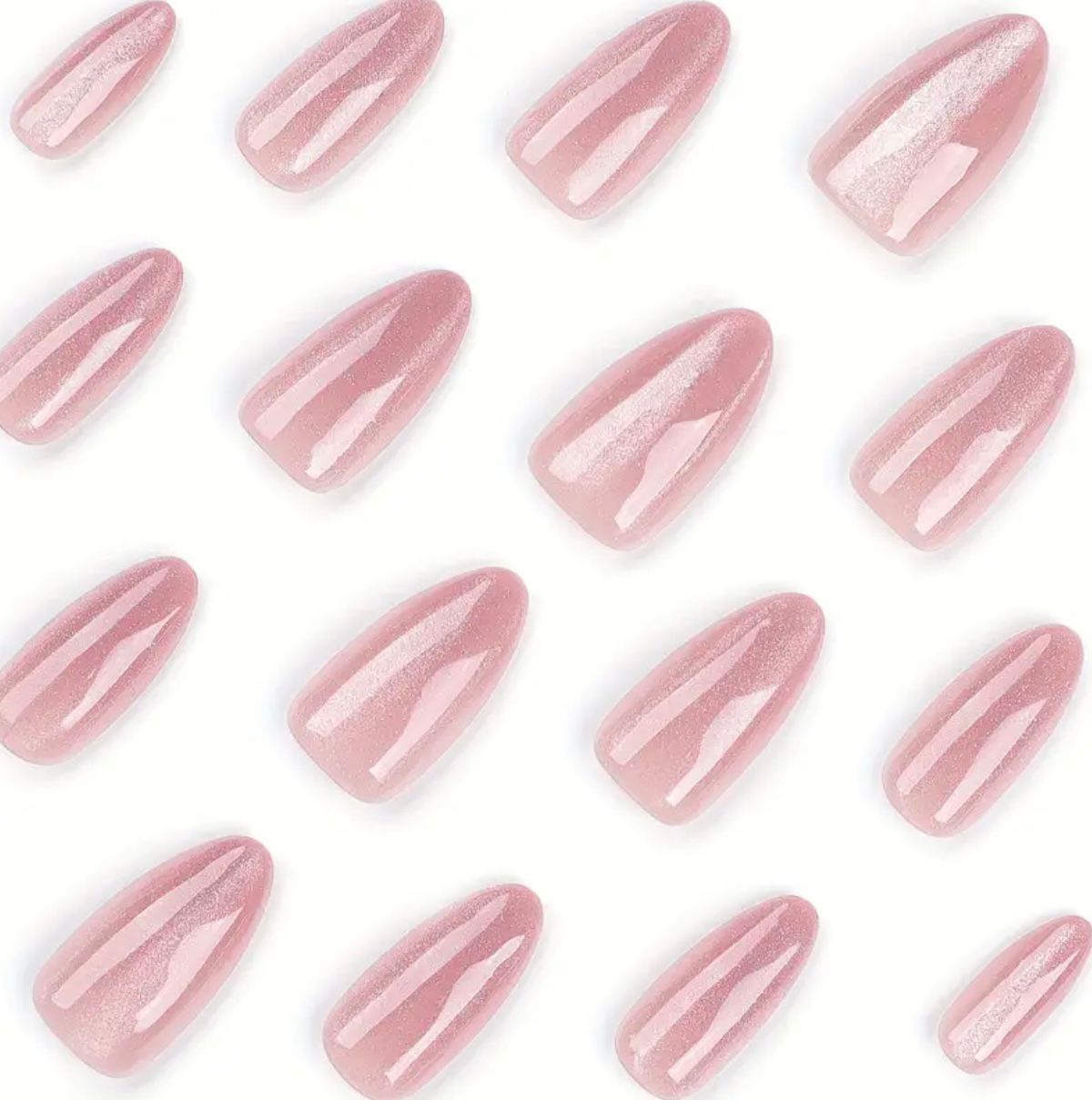 Nude Galaxy Cat Eye Nail Set